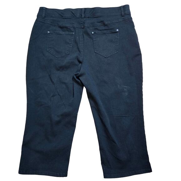 Est. 1946 Denim Black Capris/Cropped Jeans Women's Pull On Size-See Measurements - Picture 3 of 8